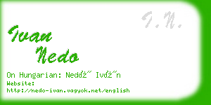 ivan nedo business card